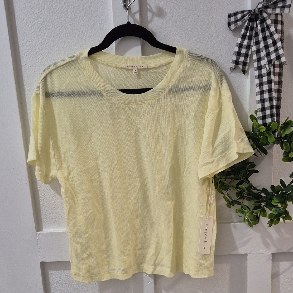 Copper Key Soft Yellow Short Sleeve Tee
